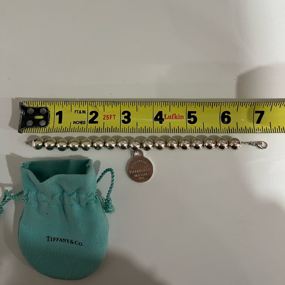 TIFFANY & CO authentic ball bracelet + charm